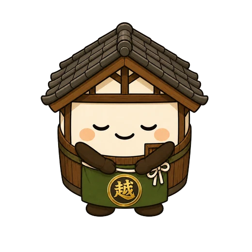 丁寧におじぎする越太郎