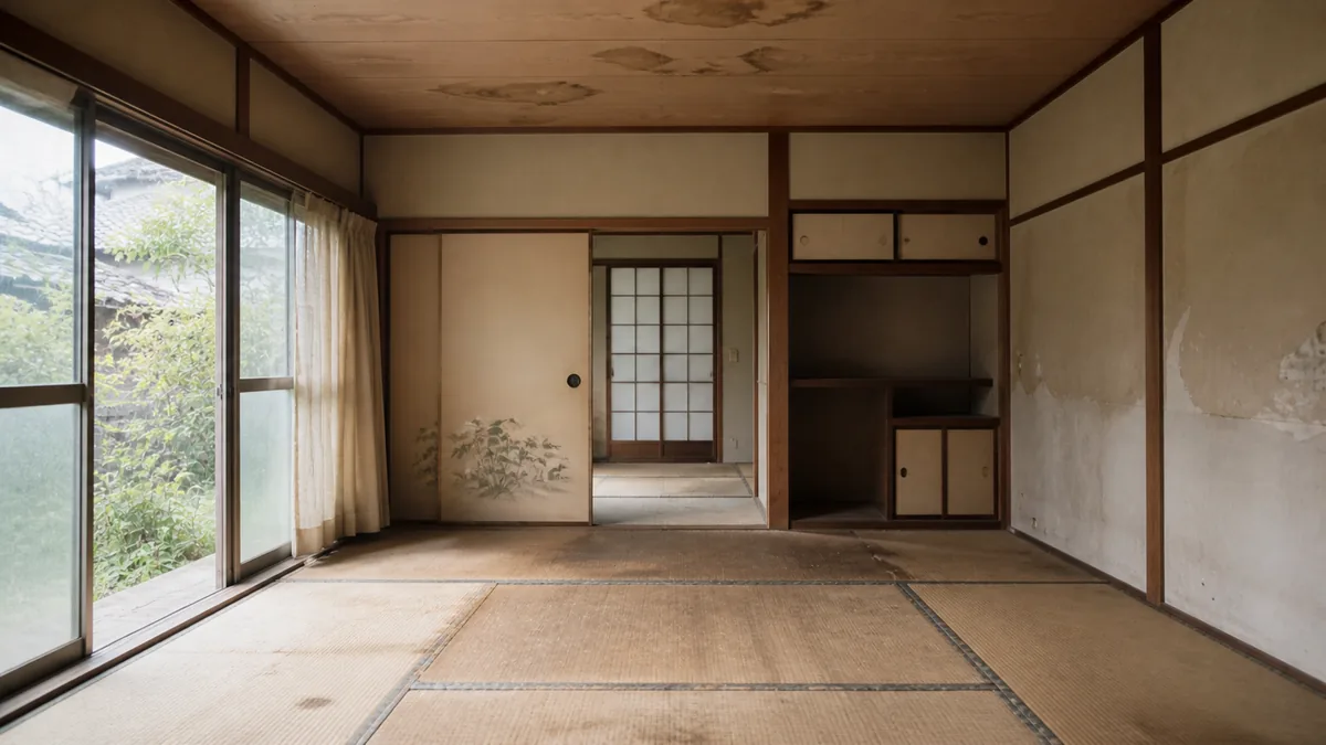 長期間空き家になった和室