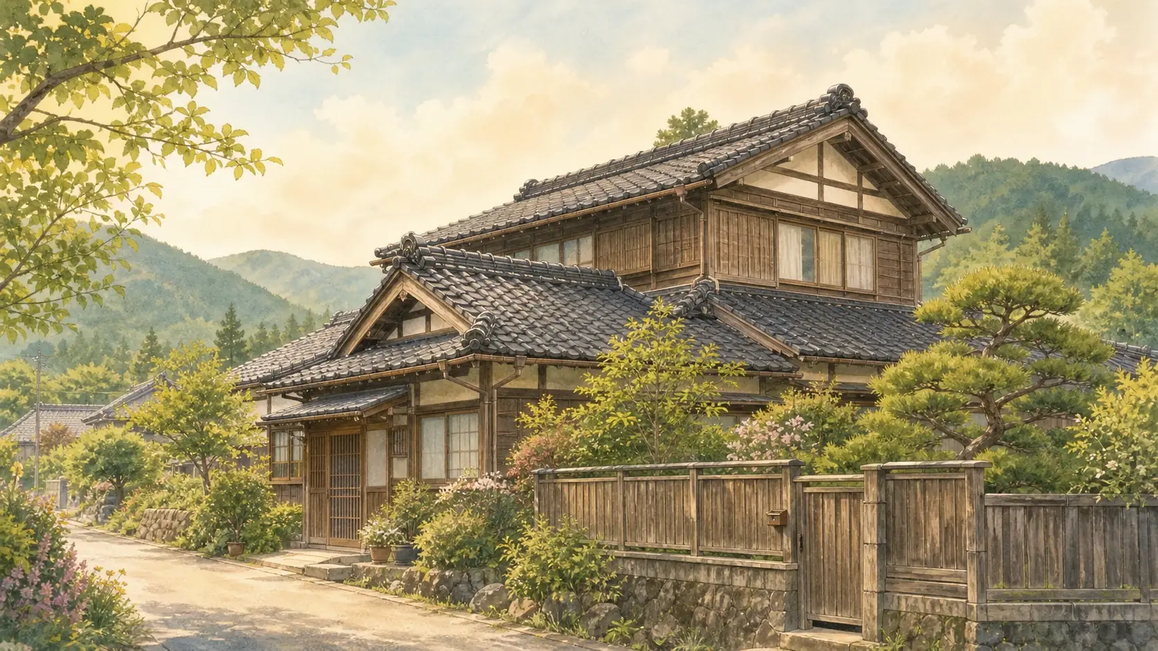 解体を検討している古い木造一戸建ての外観